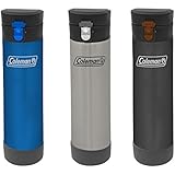 Coleman C01S814 Stainless Steel Sports Bottle, Assorted Colors, 16.9-Ounce
