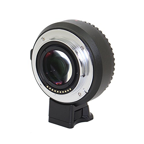 EACHSHOT EF-NEX III Build-in Optical Glasses Group Canon EF Lens To Sony NEX Series Cameras NEX-7 NEX-5T NEX-5R NEX-6 E-Mount APS-C Camera Adapter Support Auto Focus, Increase Aperture, Optical Lens Group, Focal Length Multiplie