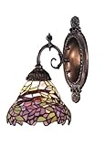 IMAGE OF Landmark 071-TB-28 Lilac Mix-N-Match 1-Light Sconce, 10-Inch, Tiffany Bronze