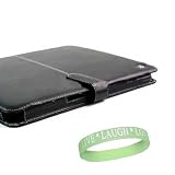 Dell Inspiron Mini 9 Melrose Leather Carrying Case + Vangoddy TM, Live*Laugh*Love wrist band!!! (Laptop Not Included)