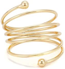 FR Jewelry Womens Alloy High Polished Wrap Around Bypass Ring