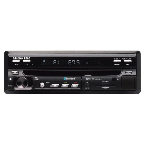 Hama Ground Zero GZCR 755MON DVD-MP3-Tuner (17,8 cm (7 Zoll Display), SD-Kartenslot, USB 2.0, 4 x 40 Watt)