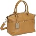 Tignanello Polished Pockets Convertible Satchel,Cognac,one size