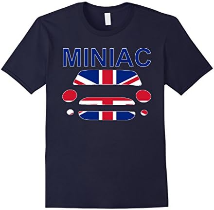 Men's Miniac Mini Inspired Union Jack T-Shirt Cooper R53 R56 F56 2XL Navy