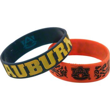 41pbMAi36qL Auburn Tigers PHAT Bulk Bandz Bracelet 2 Pack