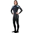 NeoSport XSPAN 3/2mm Women's Scuba Dive Wetsuit - Black/Light Blue, Size - 6
