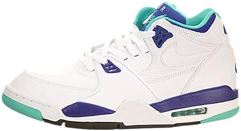 NIKE AIR FLIGHT 89 BASKETBALL SHOES WHITE DARK CONCORD HYPER JADE 306252 113