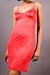  : Silk Knit Lace Chemise - Red