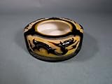 Image Hand Carved Dragon Art Glass Ashtray
