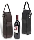 New York Single Wine Insulated Bottle Carrier - Brown