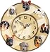 Poly Resin Dog Series Wall Clock