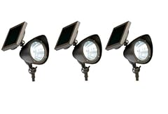 Cheap Product Westinghouse 3pk Solar LED Spotlight - Recharges in Sun & Shade