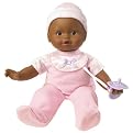 Little Mommy Real Loving Baby Cuddle and Coo Doll - African American (Pink/ White Velour)