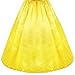TIAOBU Adult Women Princess Costume Dress Hair Hoop Halloween Cosplay (X-Large, Yellow, Blue)