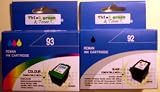 HP Compatible Combo Pack 92 Black 93 Color Ink Cartridges