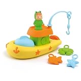 Smoby 211123 – Smoby Cotoons, Barchetta con canna da pesca per il bagno