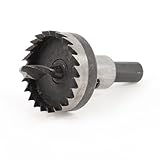 uxcell　ホールソー　直径35mm　 　シルバートーン　ブラック　HSS