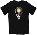 Christian T-Shirt Walk in The Light Lightbulb