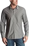 Calvin Klein Men's Long Sleeve Applied Placket Shirt,Jamison,Large