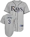 Evan Longoria Jersey: Adult 2009 Majestic Road Grey Replica #3 Tampa Bay Rays Jersey