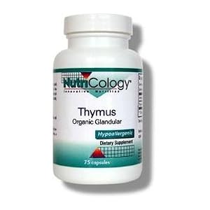 Click here to buy Thymus Organic Glandular - 75 - Capsule by Nutricology/ Allergy Research Group.