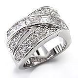 Bague femme Letizia Designer couleur argent - Oxyde de zirconium