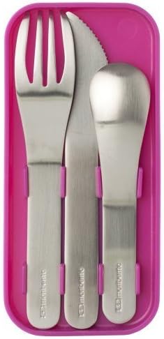 Monbento Nomad Cutlery Set - Fushia by MonbentoTM