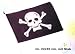 Piraten flagge Fahne mit Stab Stofffahne jolly roger