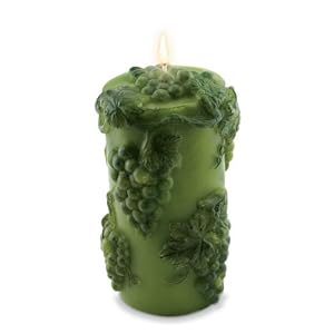 Sculpted Green Vineyard Candles by