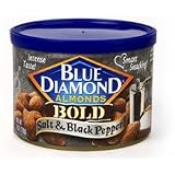 Blue Diamond Bold Almonds Salt and Black Pepper 6 oz by 
