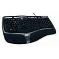 Microsoft Natural Ergonomic Keyboard 4000 Tastatur schnurgebunden schwarz/silber (deutsches Tastaturlayout, QWERTZ)