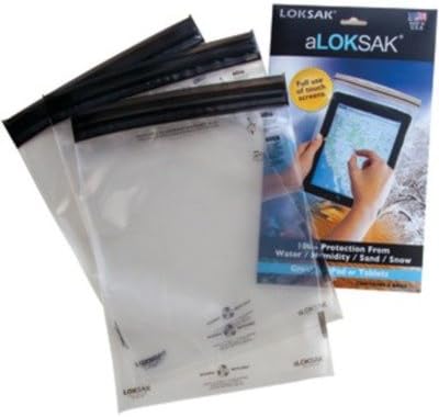 ALOKSAK ALOK3-8X11 POUCH BAGS FOR LARGE TABLETS, 3 PK