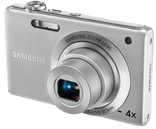 Samsung ST60 Digitalkamera  (12 Megapixel, 4-fach opt. Zoom, 6,86 cm (2,7 Zoll) TFT-LCD, Bildstabilisierung) silber