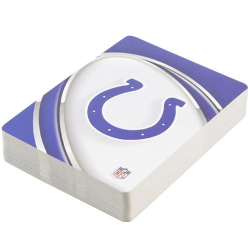 Indianapolis Colts Team Logo Vortex Design Playing Cards
