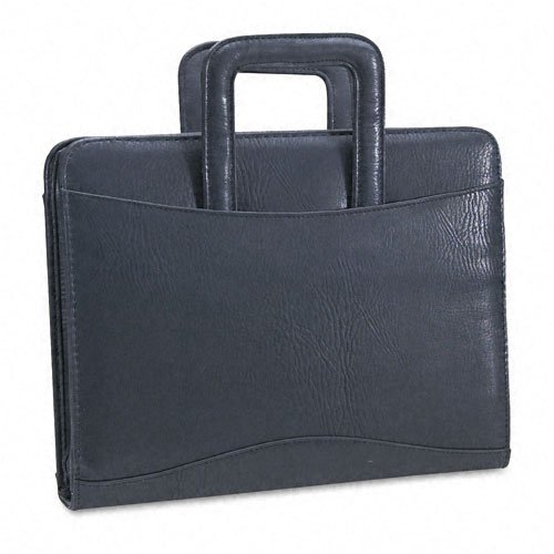 Bond Street, Ltd. Vinyl Multi-Ring Zipper Portfolio, 1-1/2