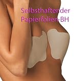 Miss Perfect Klebe -BH selbstklebender Papierfolien BH - 3 Paar - perfekter Halt- optimaler Sitz - Allergie getestet zuschneidbar Cup A/B B/C C/D