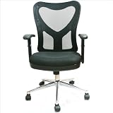 TECHNI MOBILI 0098M Mesh Office Chair in Black