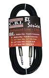 CBI BL2A 1/4 Inch TRS To 1/4 Inch TRS Balanced Cable - 3 Foot