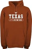 Texas Longhorns Dark Orange Rowing Hooded Sweatshirt