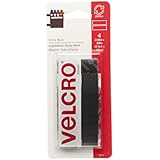 VELCRO - Sticky Back - 3 1/2" x 3/4" Strips, 4 Sets - Black