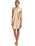 Anne Klein Womens Painted Stripe Print Dress