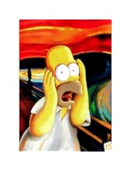 From Amazon.com. Click for details:
 Home: (24x36) Simpsons (Homer - The Scream) Cartoon Poster - Poster Revolution Home: (24x36) Simpsons (Homer - The Scream) Cartoon Poster - Poster Revolution