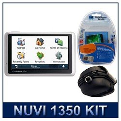 Garmin - nuvi 1350 North America City GPS - Digital Screen Care Kit (Includes; Screen Overlays - Clean Cloth - Wet Dry Wipes) - IR-CA101 - Portable GPS Deluxe Travel Protective Hard Carrying Case Garmin - nuvi 1350 North America City GPS - Digital Screen Care Kit (Includes; Screen Overlays - Clean Cloth - Wet Dry Wipes) - IR-CA101 - Portable GPS Deluxe Travel Protective Hard Carrying Case
