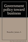 Government policy toward business
