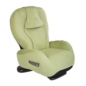 Human Touch Faux Suede Massage Chair - Green (HT-2720)