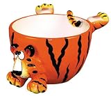 ZooBuds Tiger Hand Painted Ice Cream or Cereal Bowl ZooBuds Tiger Hand Painted Ice Cream or Cereal Bowl