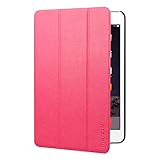 Inateck iPad mini 1/iPad mini2/iPad mini 3用スマートカバー 超薄型合皮レザーケース オートスリープ＆ウェイクアップ機能付き （カラー：レッド）