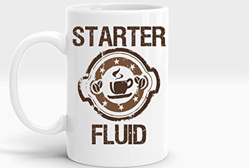 Starter Fluid 15 oz Right Handed Coffee Tea Mug Cup
