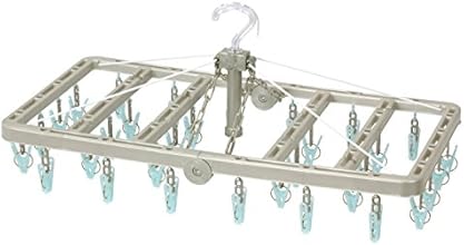 東和産業 ハンガー ウチドライ 折りたたみ 角ハンガー ピンチ32個付