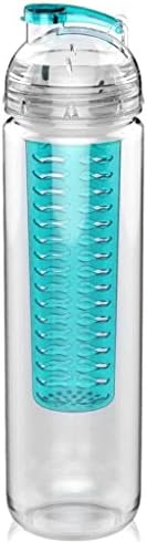 Shopshow 27 Oz Fruit Infuser Water Bottle Create Fresh, Healthy, Naturally Flavored Water with Ingredients,The New Fun & Healthy Way to Enjoy Your Daily Water. Made with BPA-Free, Premium Tritan Material (Blue-02)